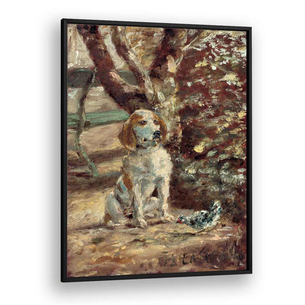 THE ARTIST'S DOG FLÈCHE (CA.1881) , VINTAGE PAINTINGS