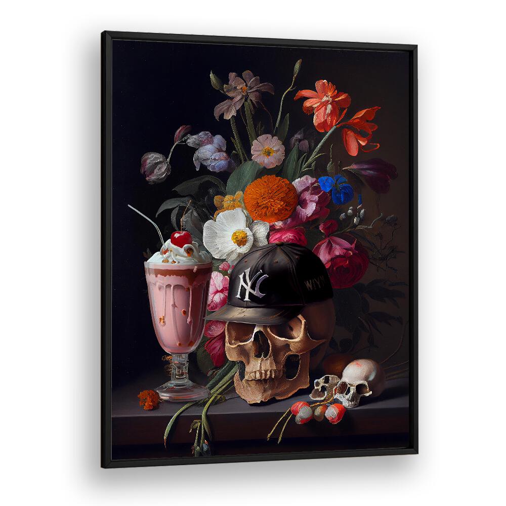 SKULL STILL LIFE BY DIKHOTOMY , ALTERED ART PRINTS