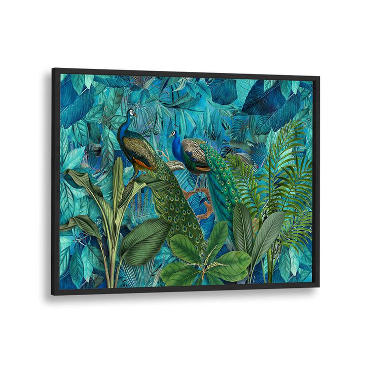 JUNGLE BIRDS GARDEN I BY ANDREA HAASE , WILDLIFE POSTERS, WILDLIFE PAINTINGS