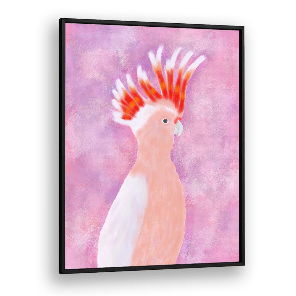 PINK COCATOO BIRD , WILDLIFE PAINTINGS , WILDLIFE POSTERS