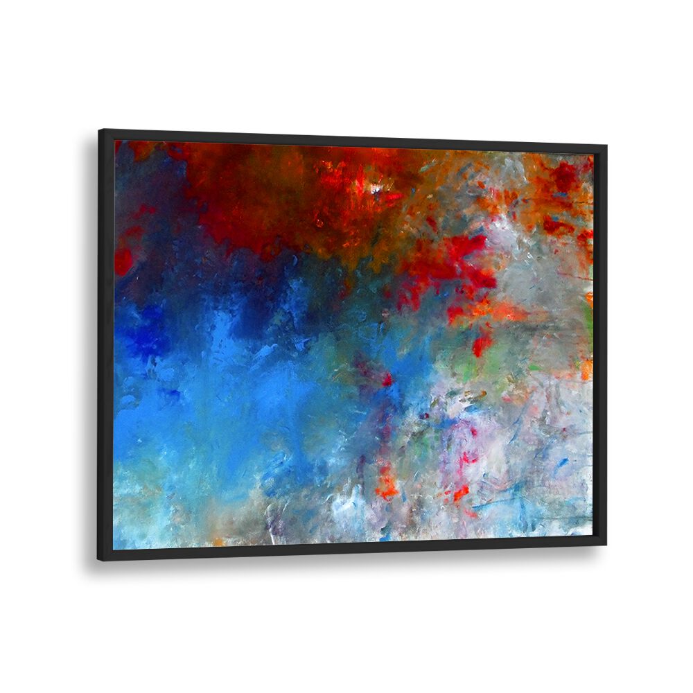 Vibrant colors blend in the LANDSCAPE DESIGN III, ABSTRACT PAINTINGS, perfect for modern home decor.