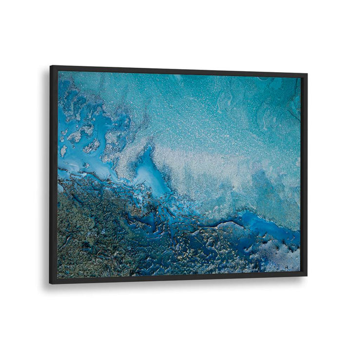 Captivating SOFT CYAN WATERS, ABSTRACT PAINTINGS, featuring tranquil hues that enhance any living space beautifully.