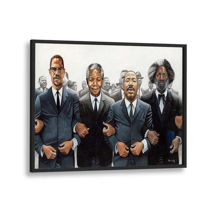 Empower your space with STRENGTH IN NUMBERS, AFRICAN ART PAINTINGS showcasing icons of unity and resilience.