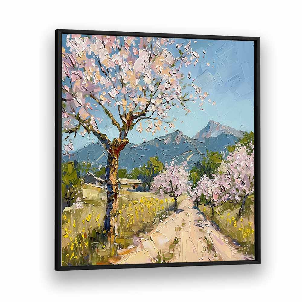 Delicate cherry blossoms in bloom highlight the beauty of spring in CHERRY BLOSSOMS III, a stunning wall art piece.