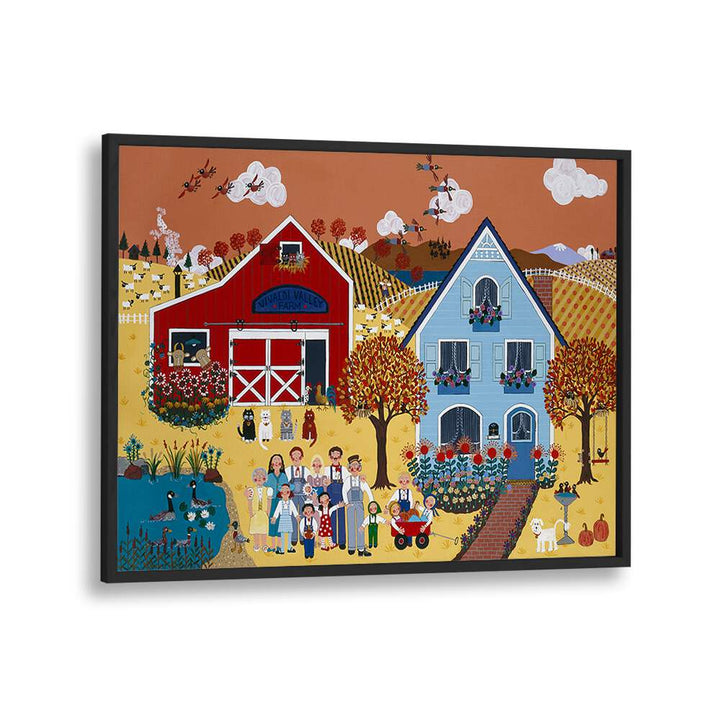 Charming FALL, KIDS ROOM PAINTINGS depicting a vibrant autumn scene, perfect for transforming your child's space.