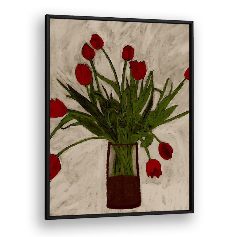 BOUQUET OF TULIPS ,  FLORAL FLOWER PAINTINGS