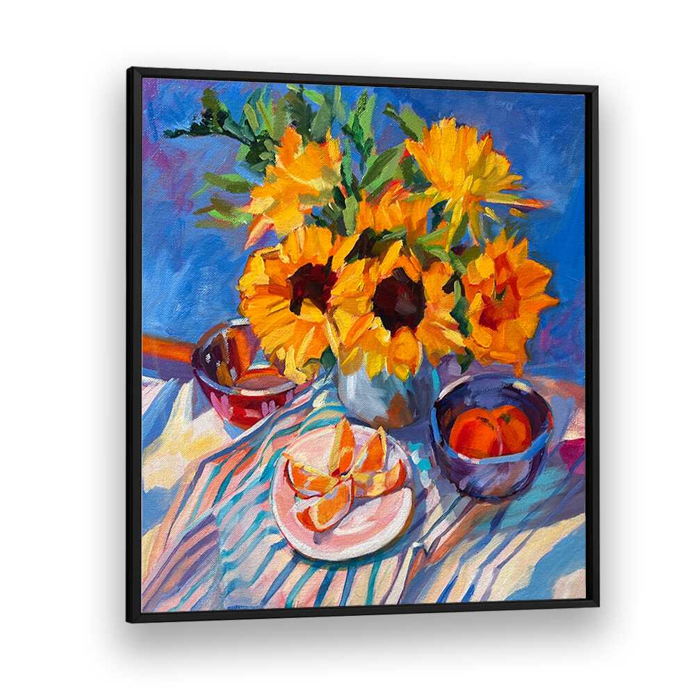 MORNING , FLORAL FLOWER PAINTINGS