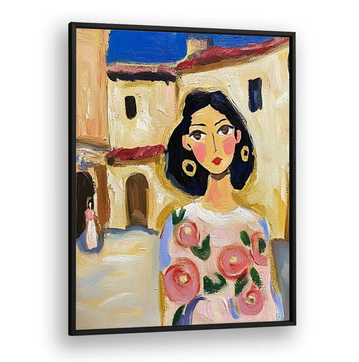 Beautiful SPAIN GIRL artwork featuring a woman in vibrant colors, capturing the essence of Spanish culture.