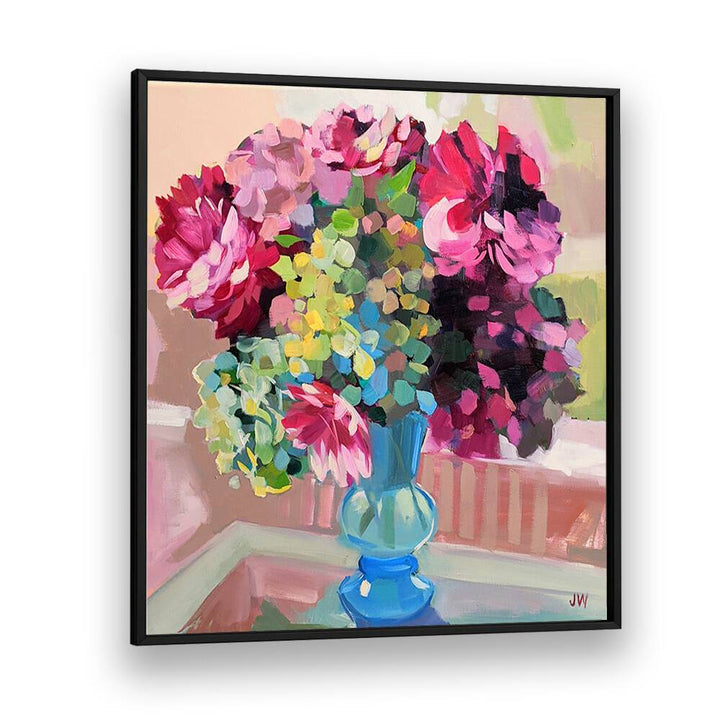 Bright and colorful SOUTH CAROLINA, FLORAL FLOWER PAINTINGS showcasing vibrant blooms in a stylish vase.