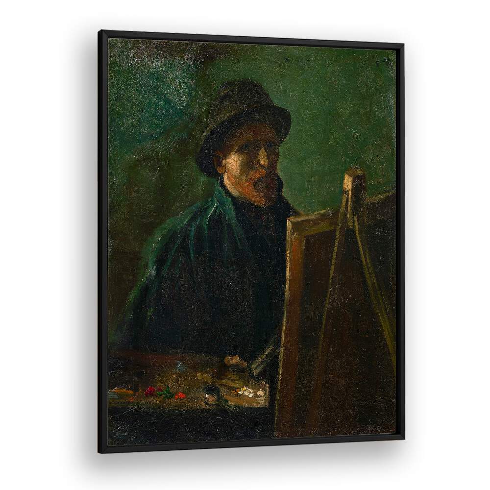 VAN GOGH'S SELF-PORTRAIT WITH DARK FELT HAT (1886), VINTAGE PAINTINGS