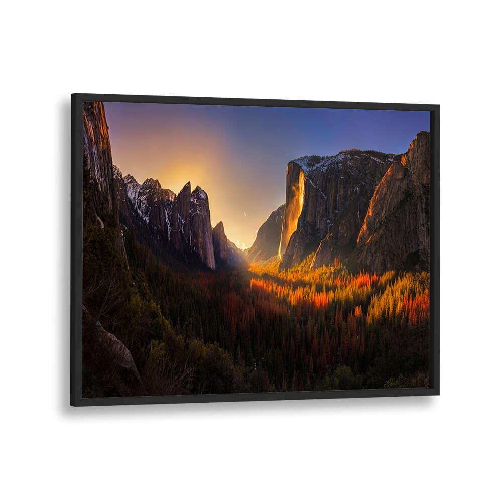 YOSEMITE FIREFALL BY YAN ZHANG , LANDSCAPE PHOTO PRINTS