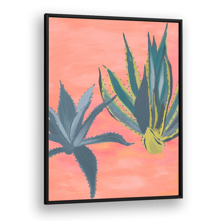 PINK CORAL CACTI , FLORAL FLOWER PAINTINGS