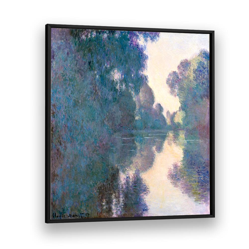 MORNING ON THE SEINE NEAR GIVERNY (1897)  , VINTAGE PAINTINGS