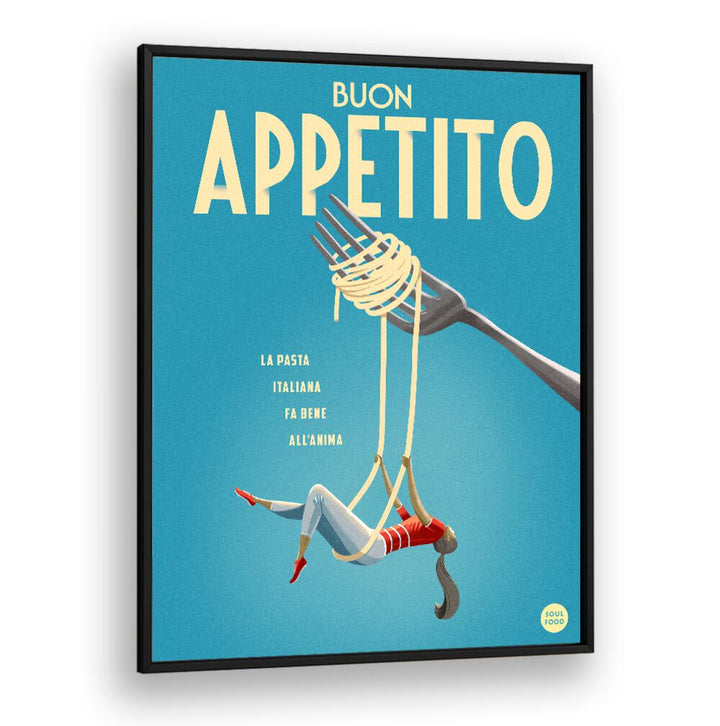 Colorful BUON APPETITO, BAR art featuring a playful design, perfect for enhancing your dining experience.