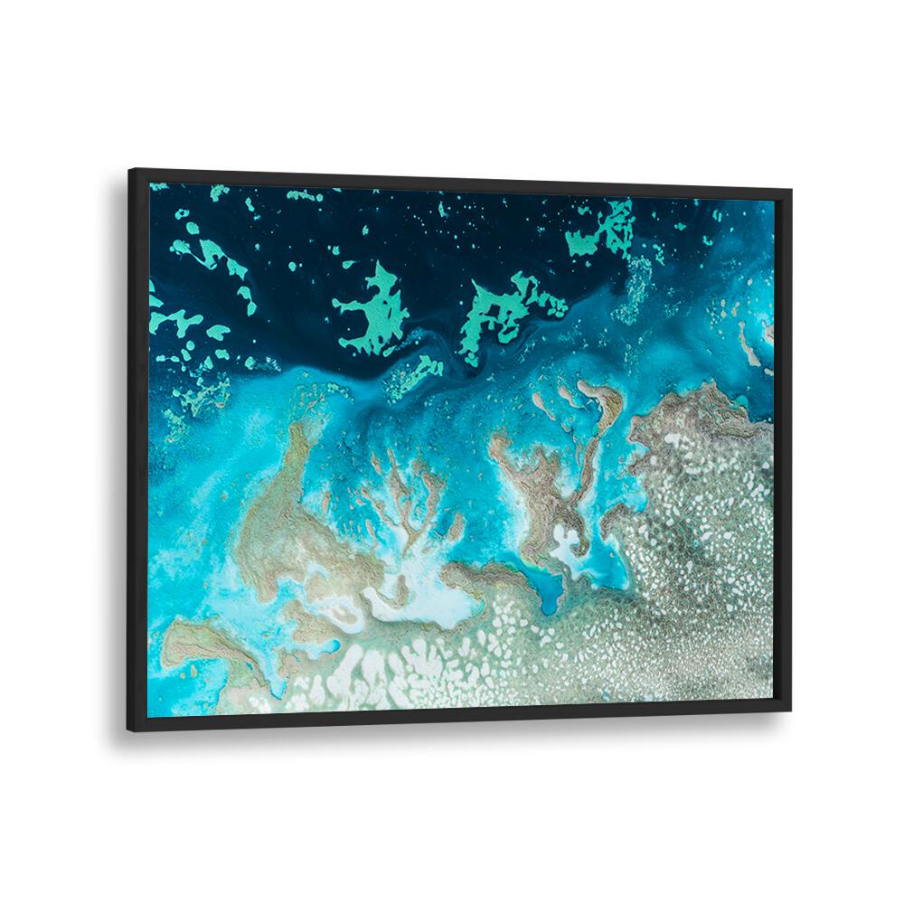 Vibrant hues and dynamic shapes define CORAL THE OASIS, ABSTRACT PAINTINGS, perfect for enhancing modern living spaces.