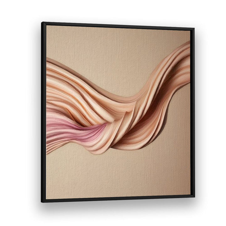 Elegant MOOV - DIPTYCH B, ABSTRACT PAINTINGS featuring flowing textures in soft hues, perfect for modern decor.