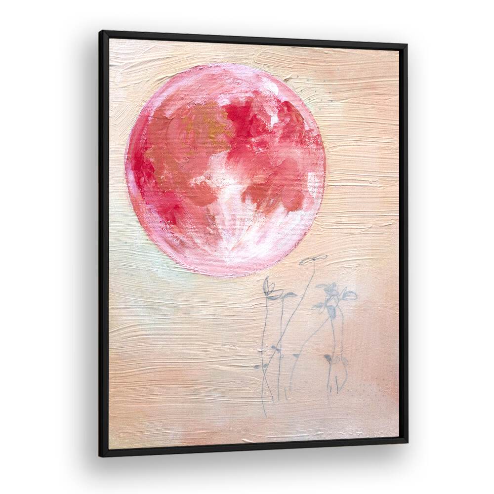 PINK MOON SMALL , LANDSCAPE PAINTINGS