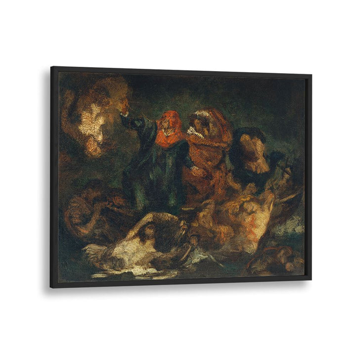 COPY AFTER DELACROIX'S "BARK OF DANTE" (1859) BY EDOUARD MANET , VINTAGE PAINTINGS