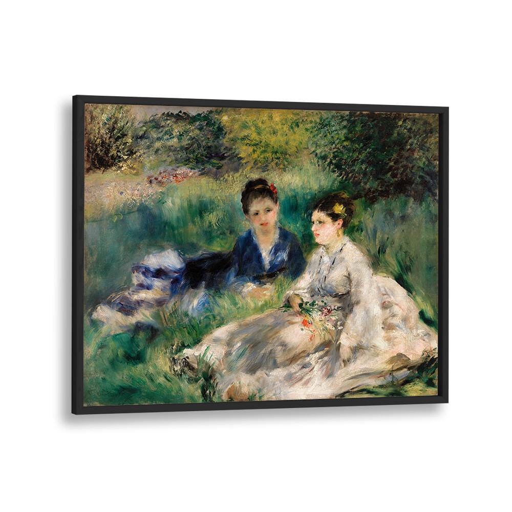 ON THE GRASS : JEUNES FEMMES ASSISES DANS L'HERBE (1873) , VINTAGE PAINTINGS