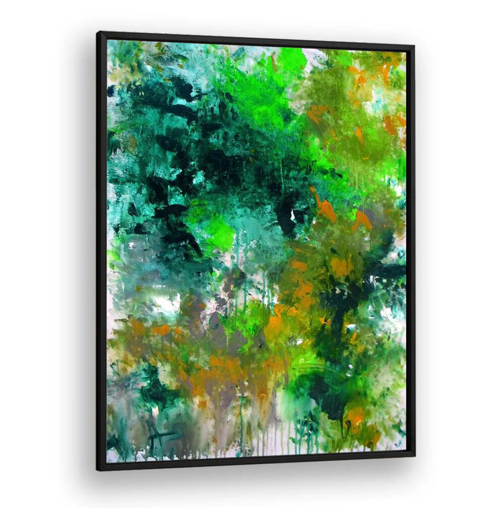Vibrant forest-inspired abstract painting, perfect for enhancing spaces with FOREST, ABSTRACT PAINTINGS elegance.