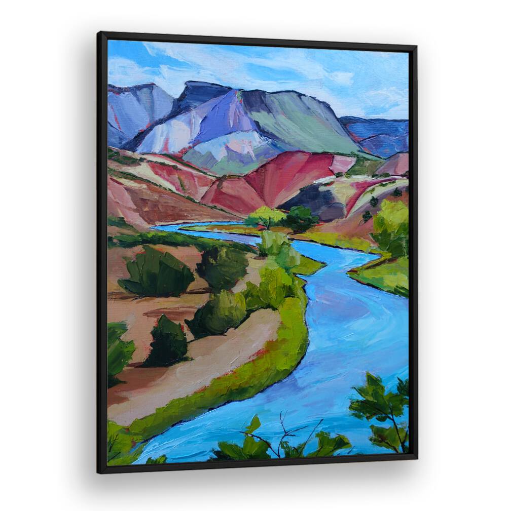 NEW MEXICO RIVER , LANDSCAPE PAINTINGS