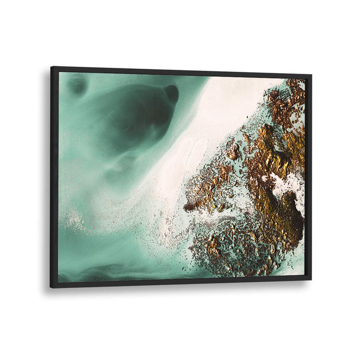 Vibrant COASTAL - ON THE ROCKS, ABSTRACT PAINTINGS art piece enhancing any modern living space with dynamic hues.