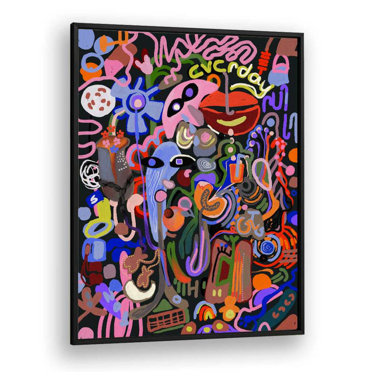 Vibrant ETHEREAL WHISPERS, POP ART PAINTINGS blending colors and forms to evoke serenity and creativity.