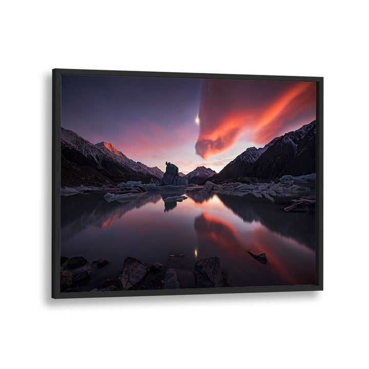 Breathtaking landscape featuring vibrant skies and reflections, showcasing KISS OF DRAGON, PHOTOGRAPHY PRINTS.