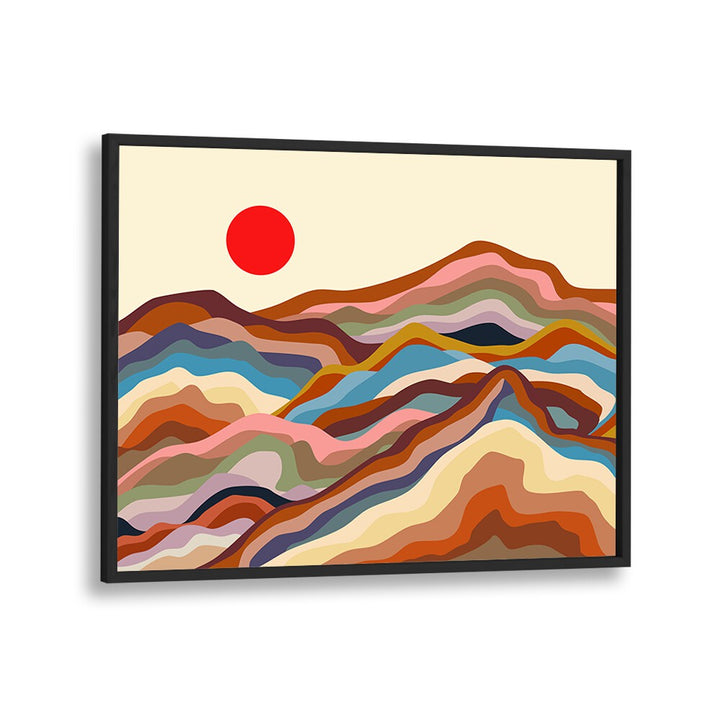 Vibrant EARTHEN MAJESTY landscape painting, perfect for enhancing your home decor with artistic elegance.