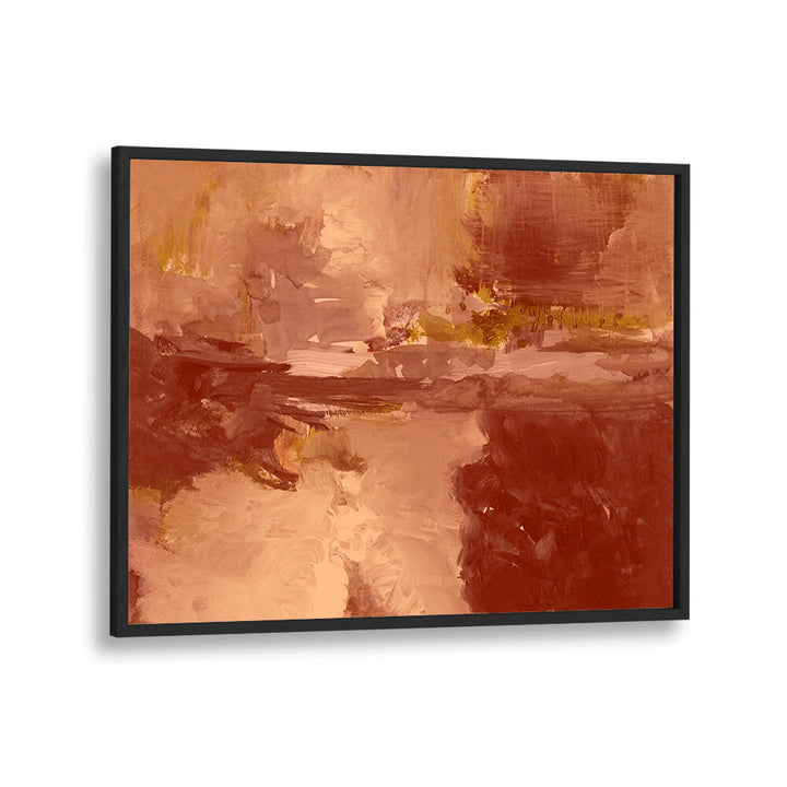 Vibrant hues blend in A PEACEFUL PANORAMA, ABSTRACT PAINTINGS, perfect for a serene home atmosphere.