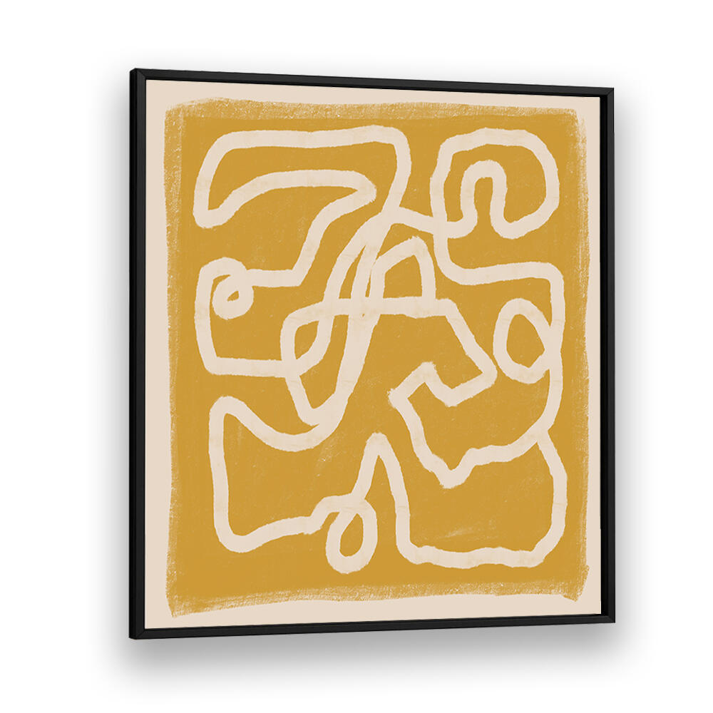 ABSTRACT LINES GOLD , LINE ART PAINTINGS