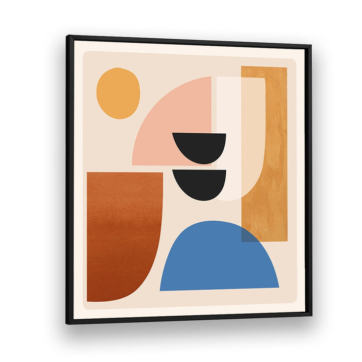 ABSTRACT MINIMAL SHAPES VI, GEOMETRIC ART PRINTS showcase a vibrant blend of colors and shapes for modern decor.