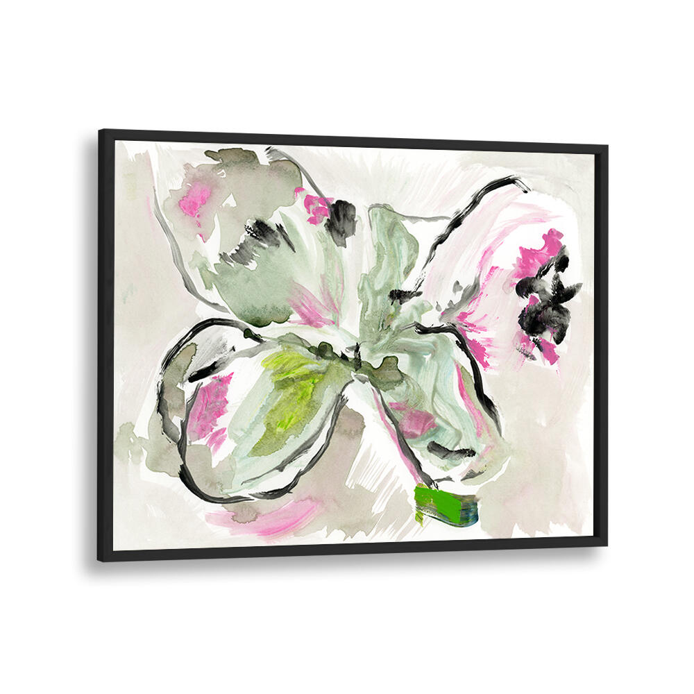 Vibrant PURPLE VIOLET PINK II, FLORAL FLOWER PAINTINGS enhance decor with enchanting floral artistry. Perfect for home!