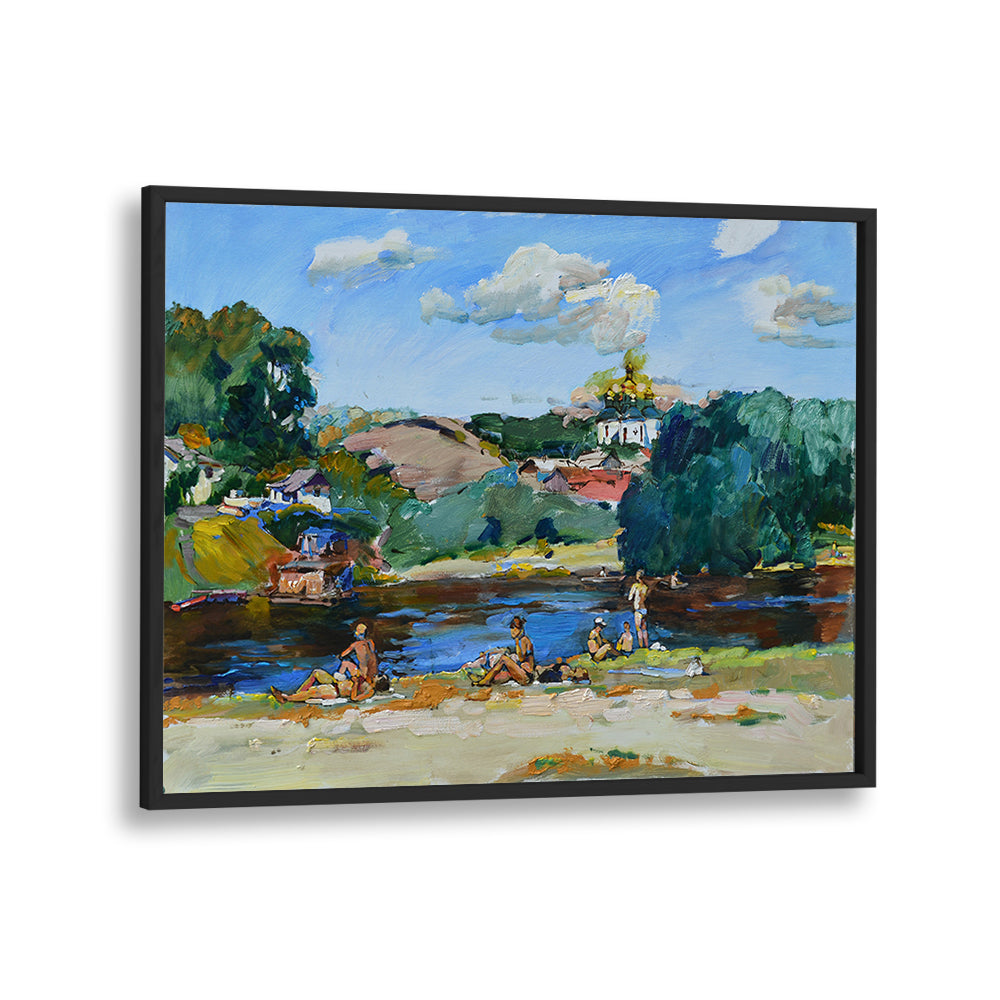 BATHERS ON THE RIVERBANK