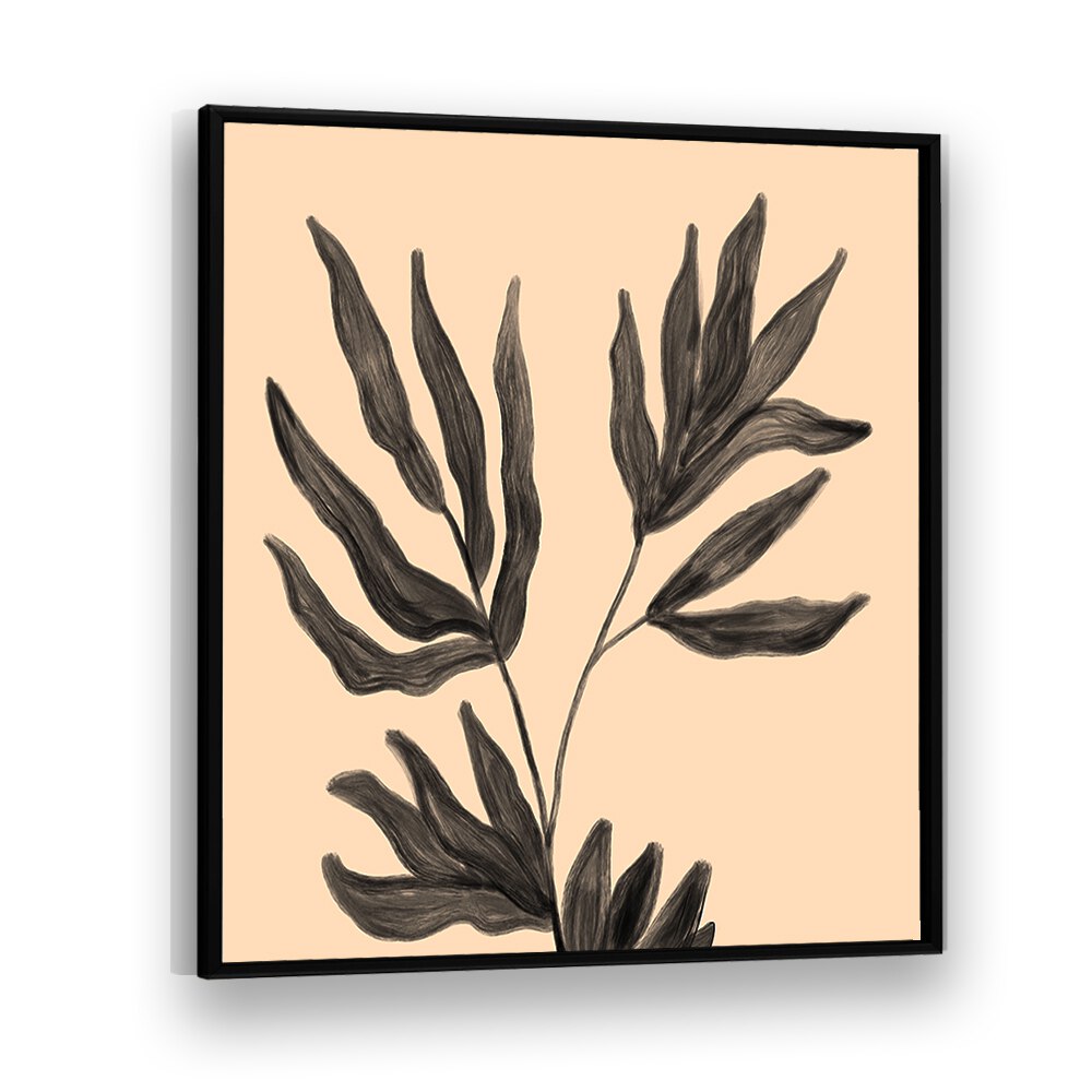 Botanical Abstract III floral flower paintings showcasing elegant leaf designs, perfect for enhancing any living space.