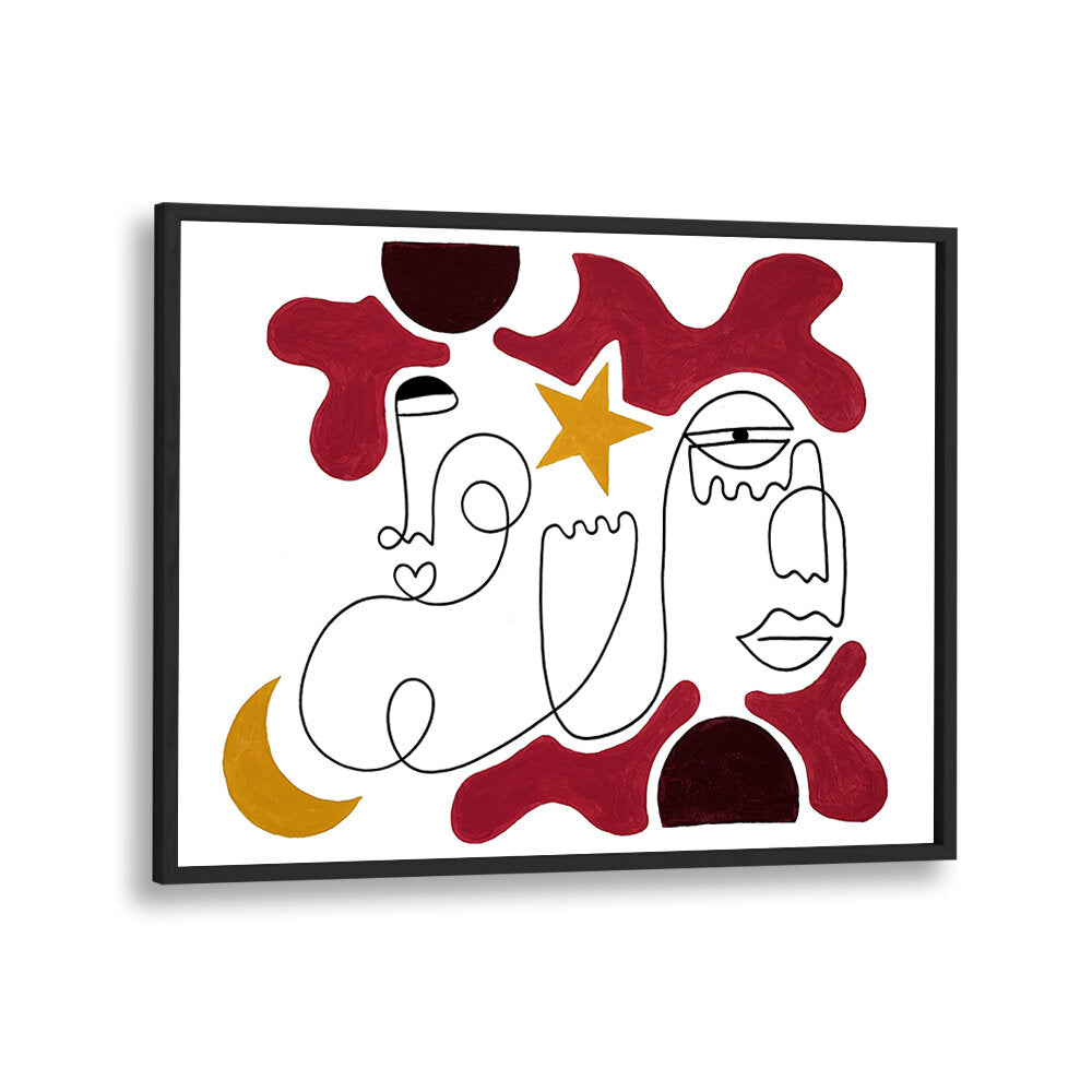Celestial Dream Line Art Print | Modern Minimalist Wall Art