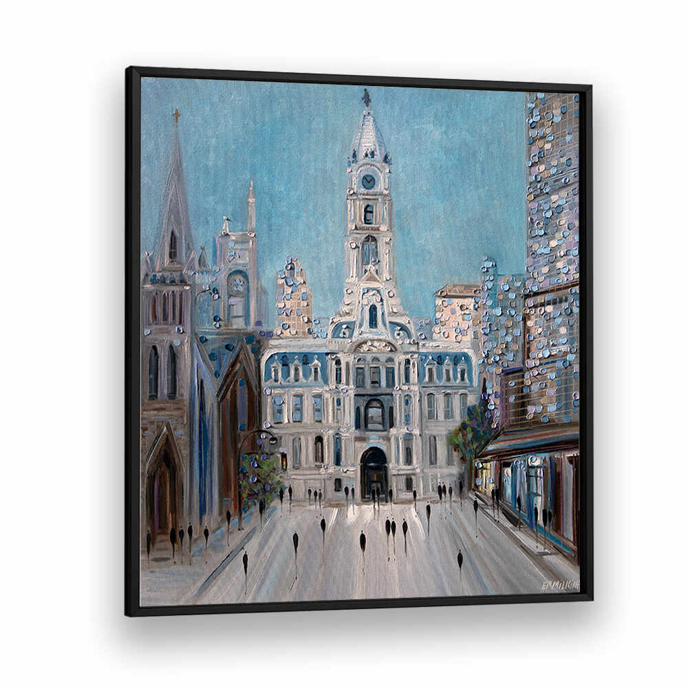 CITY HALL PHILLY , MODERN IMPRESSIONISM PAINTINGS