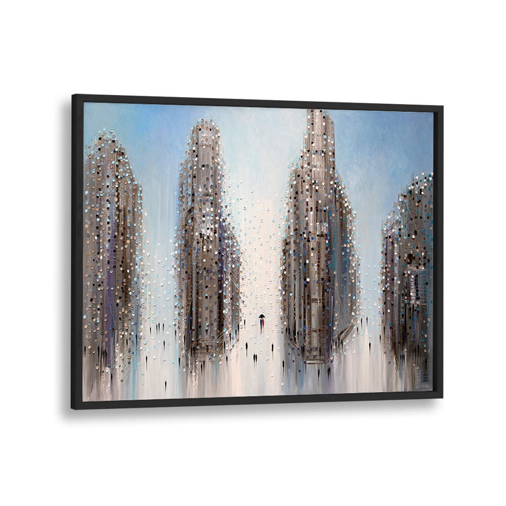 CITY MOOD , MODERN IMPRESSIONISM PAINTINGS