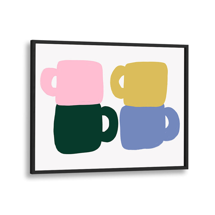 COLORFUL COFFEE MUGS , BAR & CAFE ART