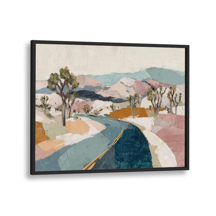 DESERT HIGHWAY THROUGH JOSHUA TREES