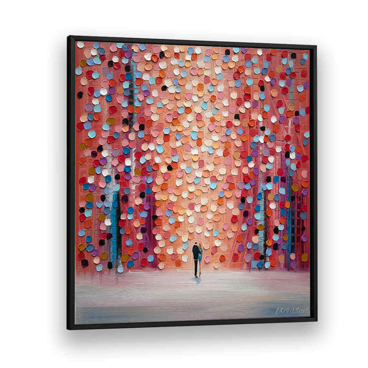 DREAM ON UNDER THE PINK RAIN , MODERN IMPRESSIONISM PAINTINGS