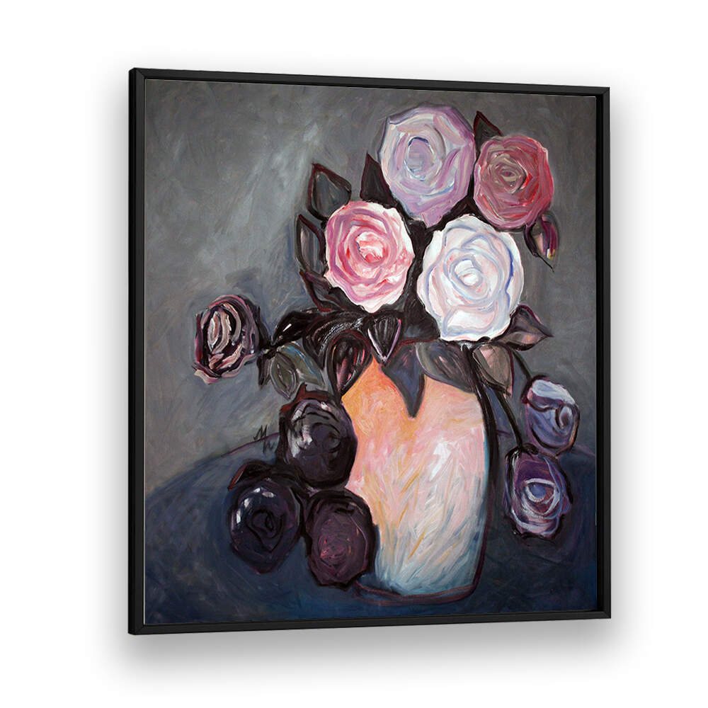 SUNSET LOVE , FLORAL FLOWER PAINTINGS