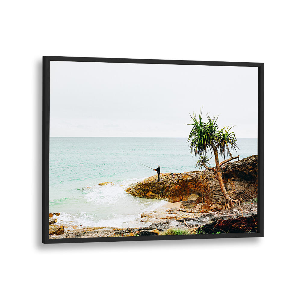 FISHING ON STRADBROKE ISLAND , LANDSCAPE PAINTINGS