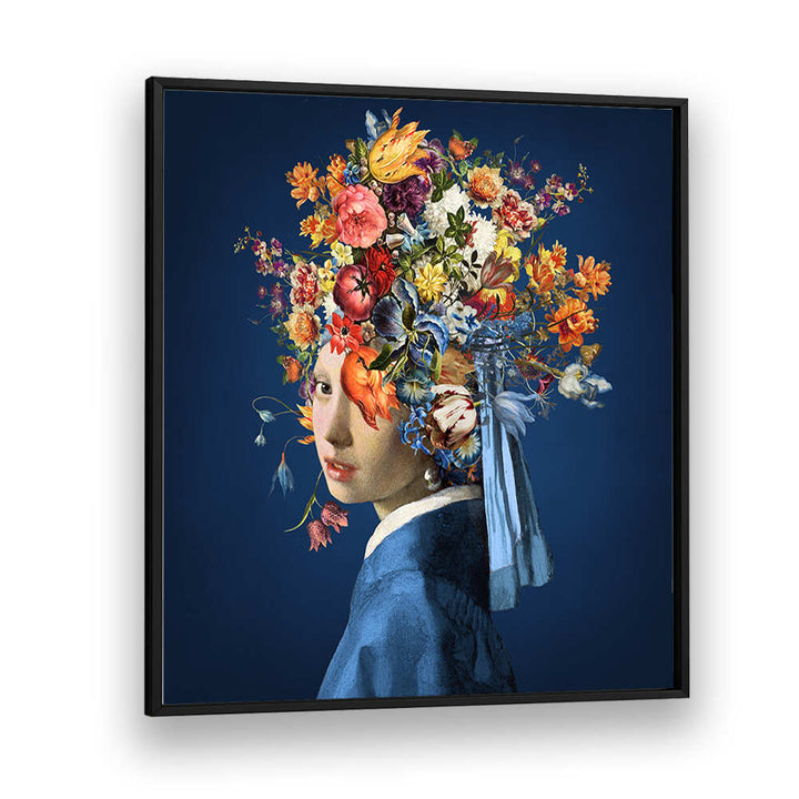 GIRL WITH A PEARL EARRING III , ALTERED ART PRINTS