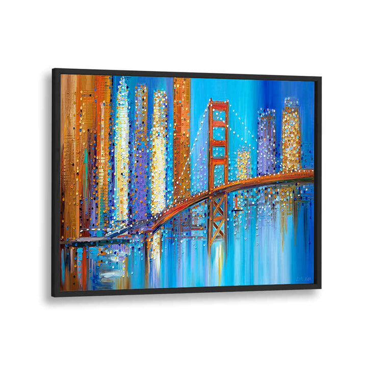 GOLDEN GATE BRIDGE , MODERN IMPRESSIONISM PAINTINGS