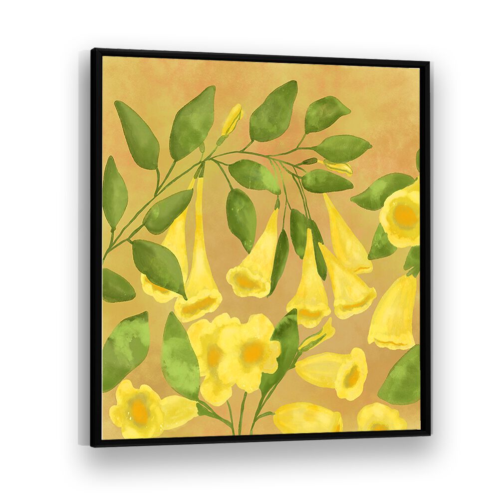 GOLDEN HARMONY , FLORAL FLOWER PAINTINGS