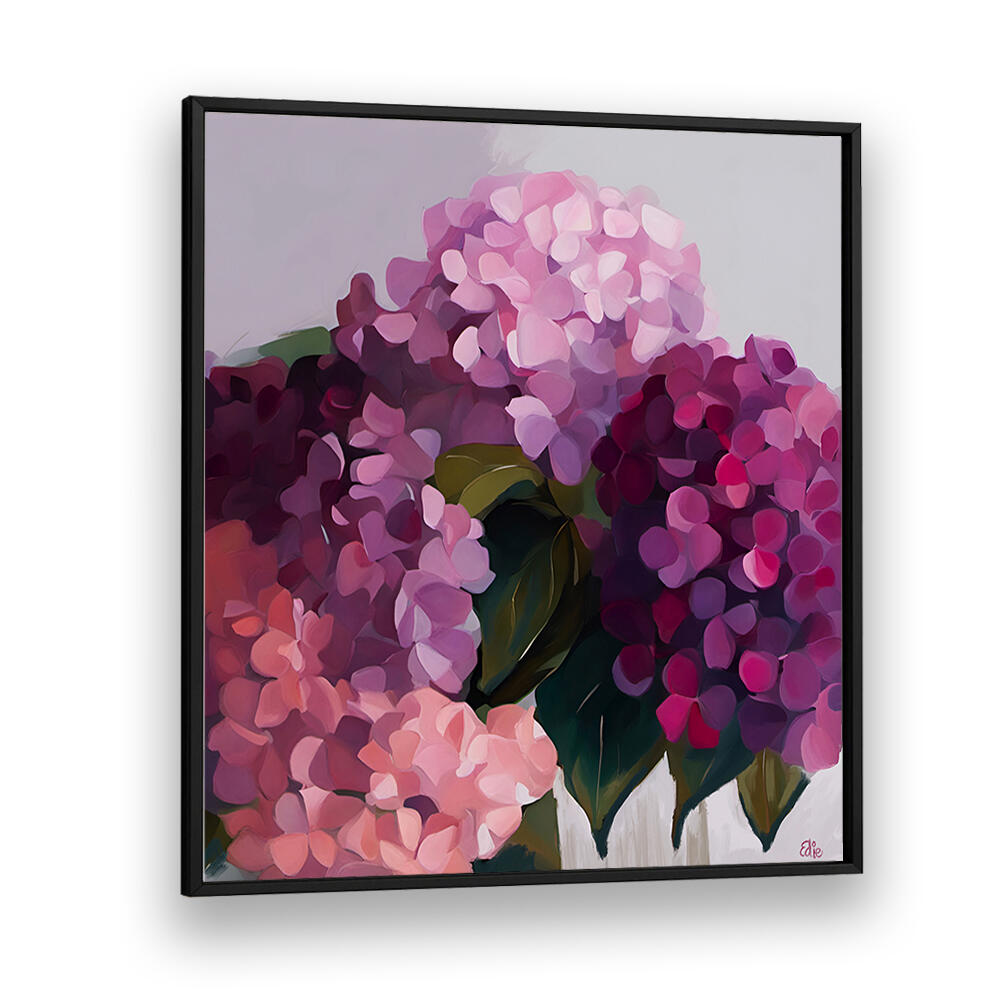 HYDRANGEAS - PINK , FLORAL FLOWER PAINTINGS