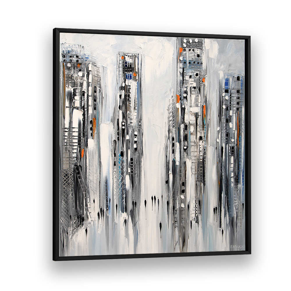 IN THE NEW CITY , MODERN IMPRESSIONISM PAINTINGS