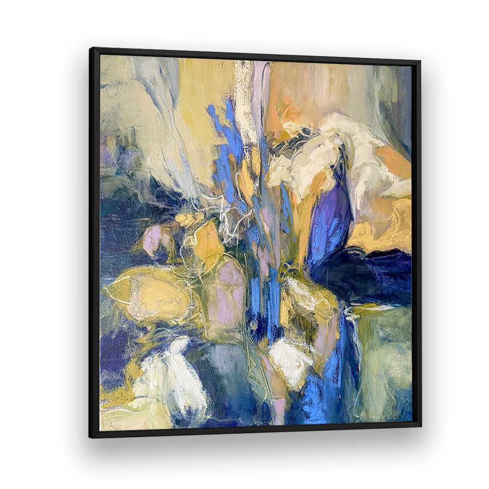 Stunning IRISES, ABSTRACT PAINTINGS blend elegance and color, perfect for elevating modern home décor.