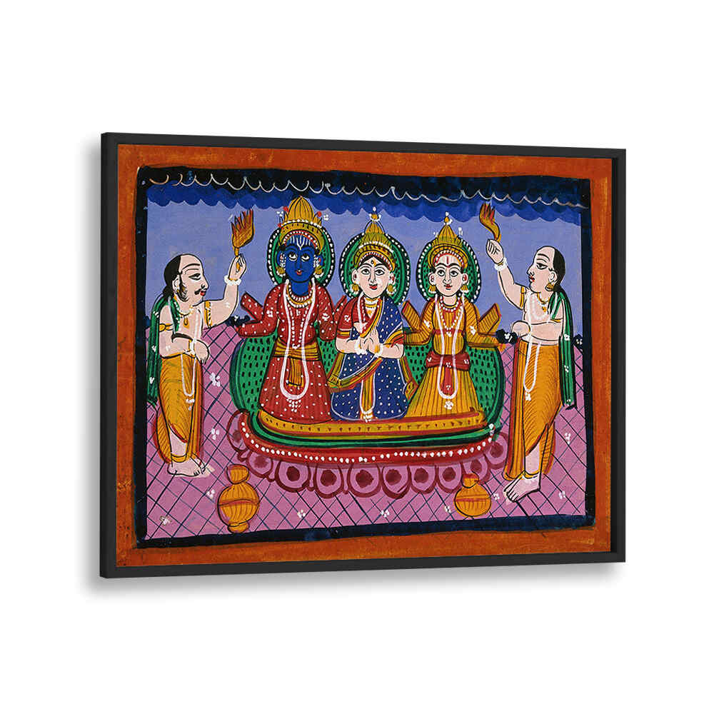 KRISHNA, RAKMINI, BALARAMA IN JAGANNATH STYLE